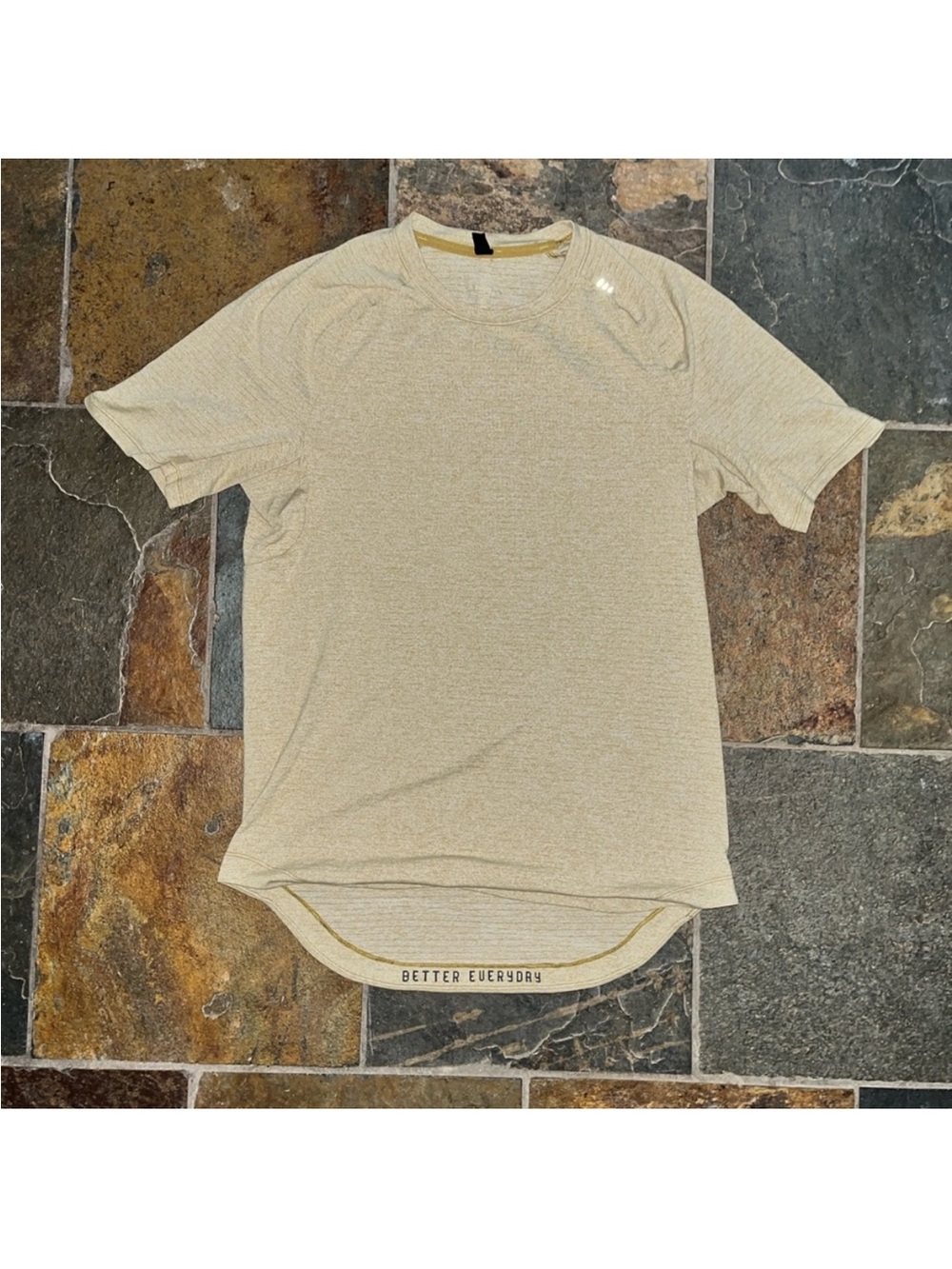Men's Yellow/Green Short Sleeve Active T-Shirt